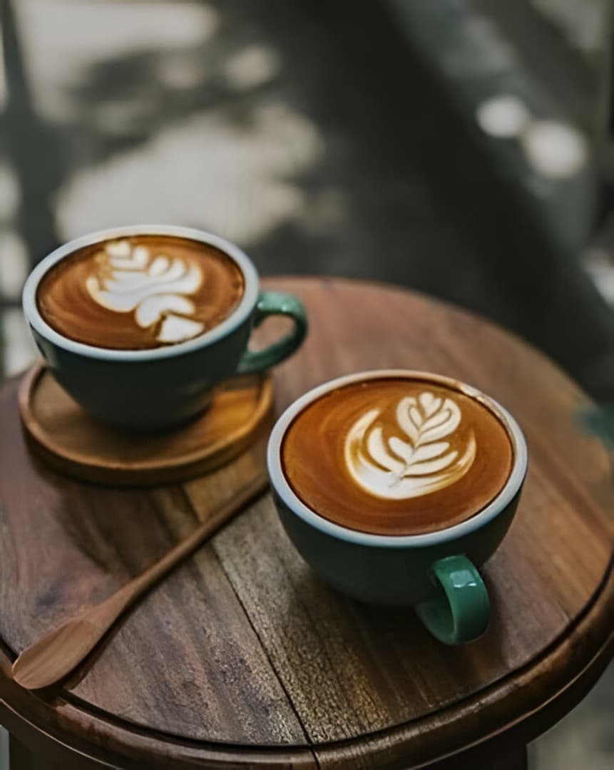 Freshly brewed specialty coffee drinks at Sooppa Cafe